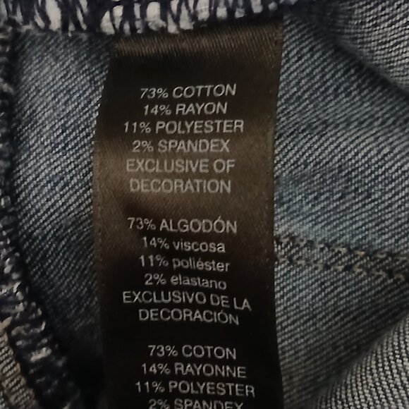 White House Black Market Jeans 2 The Skinny Ripped Floral Patched Denim Stretch - Picture 10 of 11